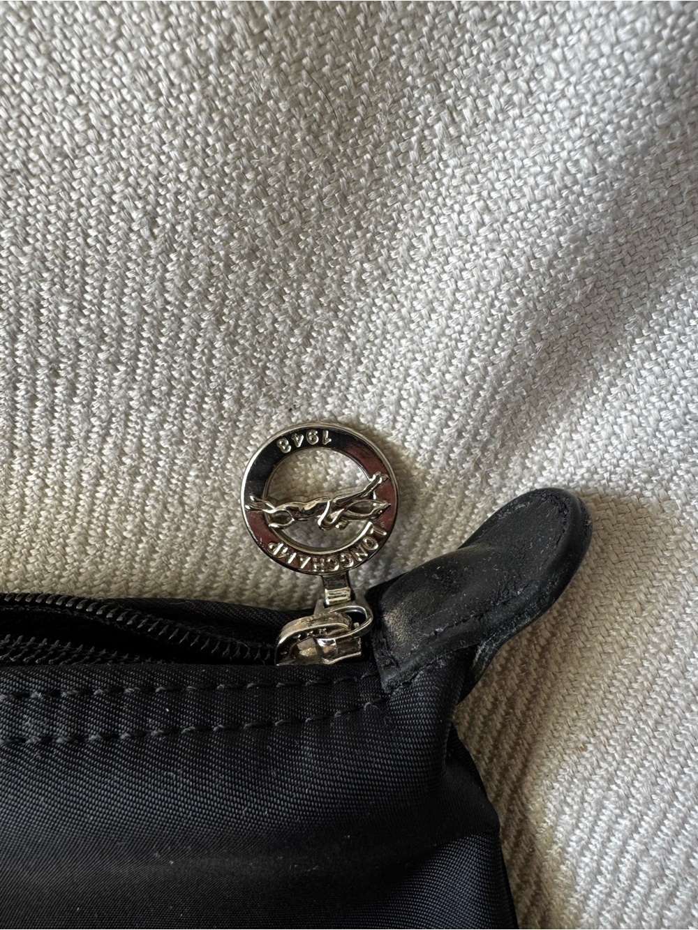 Longchamp LE PLIAGE ONE M TOTE BAG Black Canvas - Picture 12 of 14
